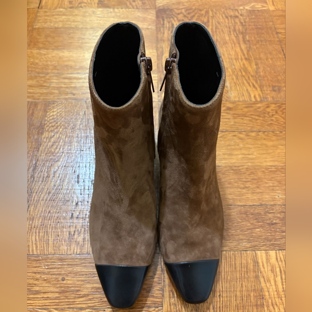 Veronica Beard Cecile Cap Toe Booties